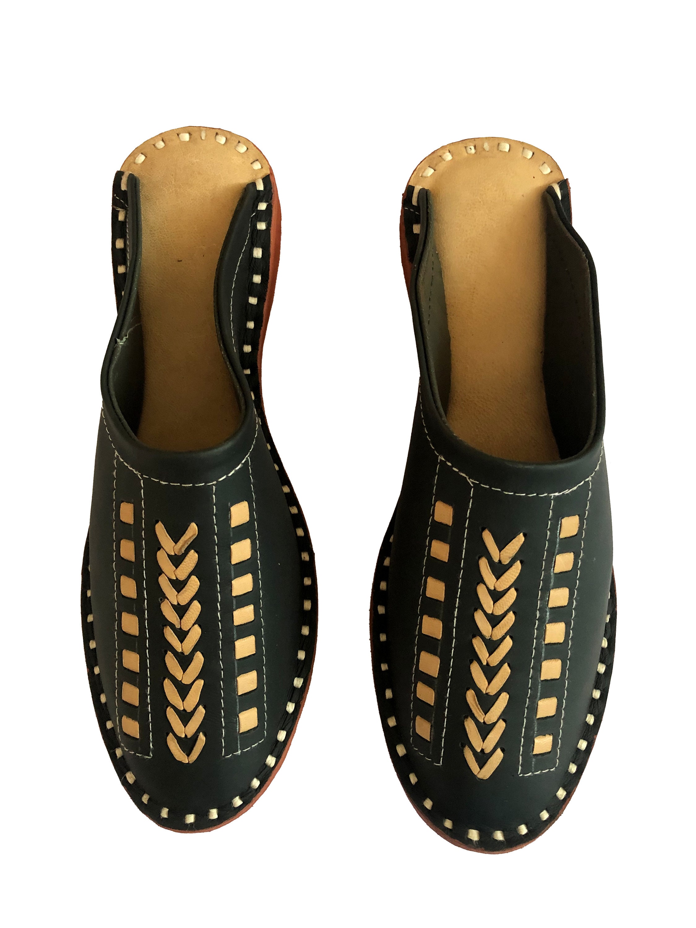 leather lug mule