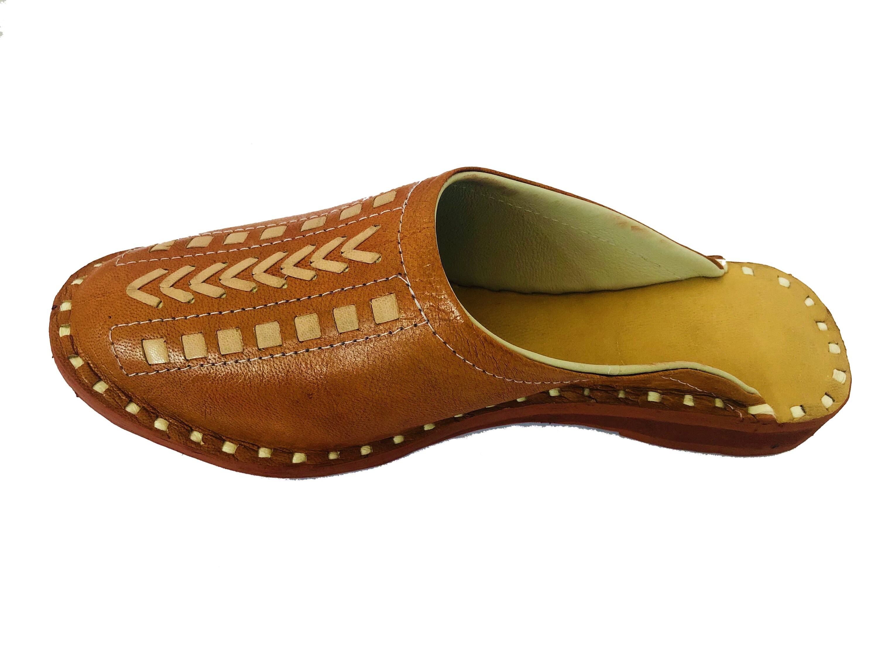 leather lug mule