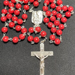 Maroon Holy Family Rosary
