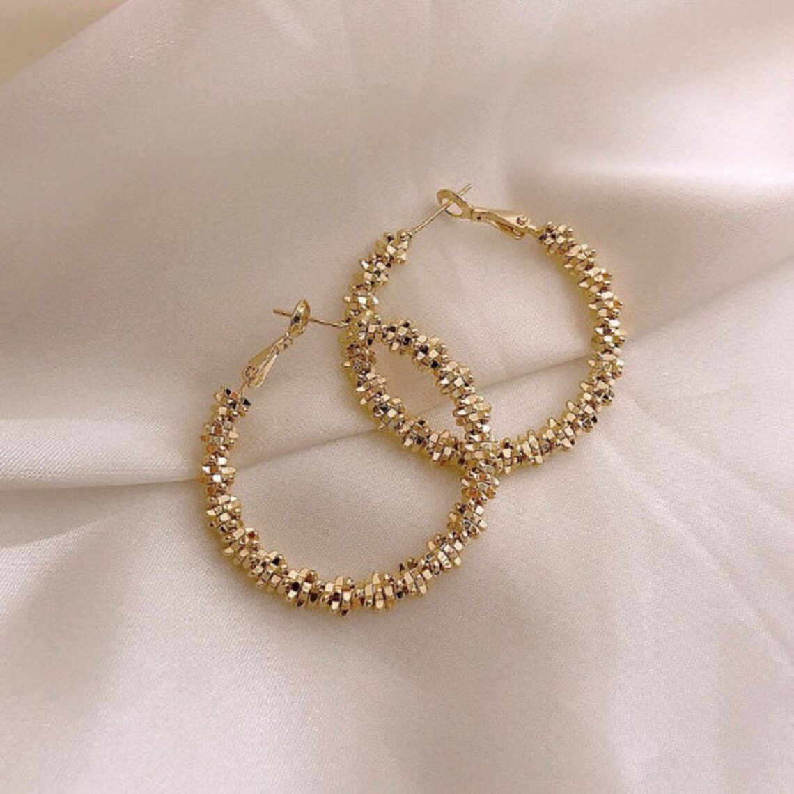 Korean Earrings Korean Fashion Pearl Earrings Gold Etsy