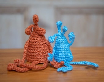 Crochet Alien Finger Puppets