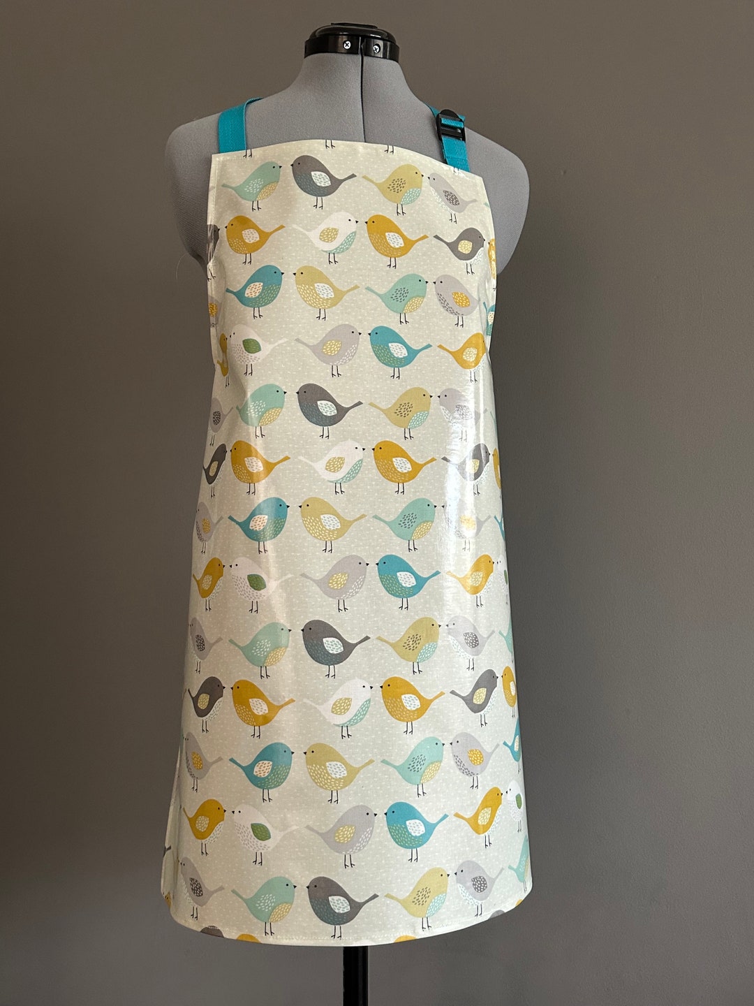 Wipeable Scandinavian Bird Apron - Etsy