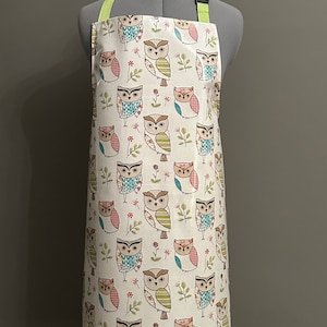 Afveegbare schort Hoot Owl