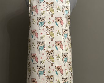 Wipeable Hoot Owl  Apron