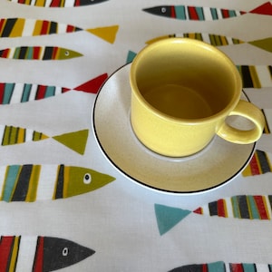 Wipeable Sardines Tutti Frutti Design Tablecloth