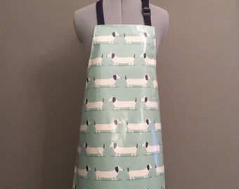 Wipeable Sausage Dog PVC Apron