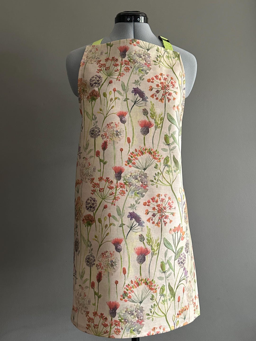 Wipeable Country Meadow PVC Apron - Etsy