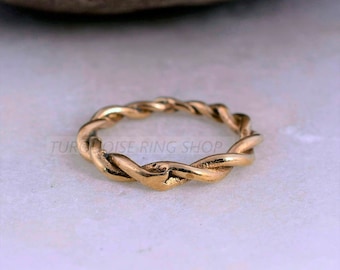 Stacking Ring, Thin Gold Ring, Dainty Ring, Minimalist Ring, Gold Ring, Hammered Ring,  Silver Stacking Ring, Simple Ring, Delicate Ring