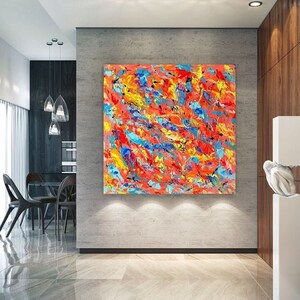 Jackson pollock geïnspireerde kunst, Jackson pollock groot kunstwerk, Jackson pollock stijl kunst, Pollock geïnspireerd schilderij, Pollock kunst aan de muur