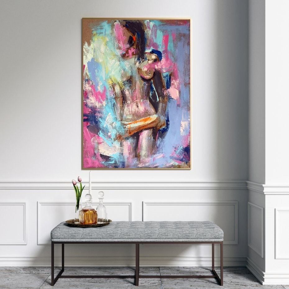 Naked Body Painting Nude Painting Feminine Sexy Tasteful Etsy Ireland