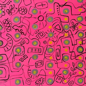 Pink Abstract Art, Large Artwork 40&quot;, Painting Original, Acrylic Canvas, Wall Art by Natalia Stanova