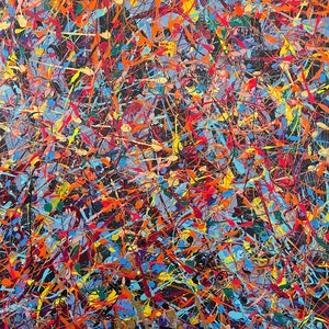 Abstract Jackson pollock inspired art, Jackson pollock large artwork, Jackson pollock style art, Pollock inspired painting, Pollock wall art
