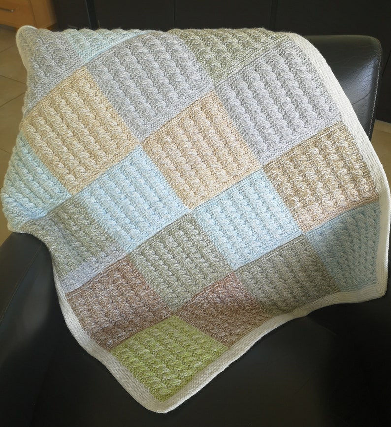 Knitted Baby Blanket small Etsy