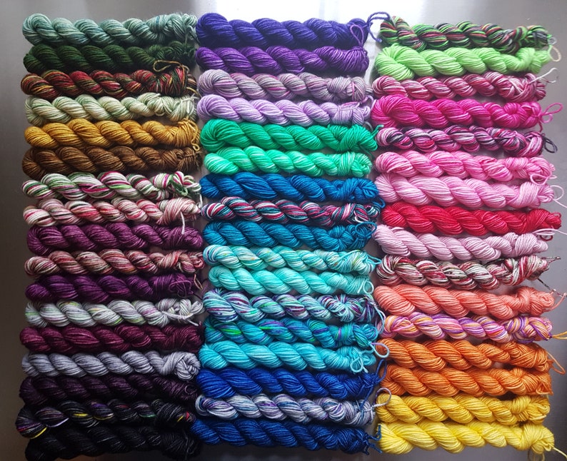 Blanket Love x50 Colours 10g Mini Micro Skeins Sock Yarn image 1