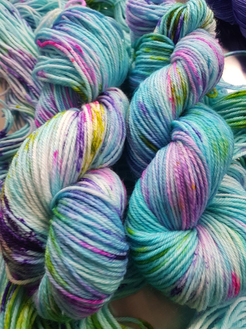 Luminosity   Hand Dyed Indie Yarn Merino Nylon DK 100g image 3