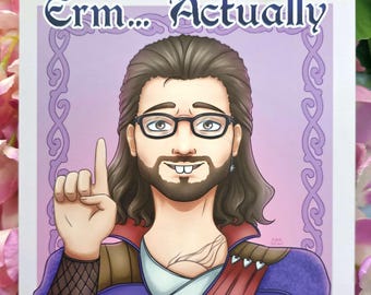 Baldur's Gate 3 Gale Erm... Actually Square Print