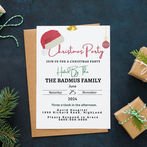 Christmas Party Invitation Christmas Party Invite Christmas Party Printable Holiday Party Invitation Christmas Invitation Download template