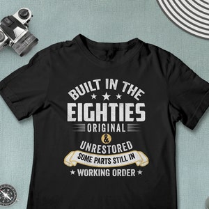 Built In The Eighties Built In The 80s Men's Birthday Png, 40th Birthday Gift| 35th Bday Png| Dad Shirt Png| Born in the Eighties 80s Png