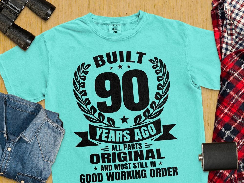 Funny 90th Birthday Svg Png Gift Age 90 Year Svggolden Etsy
