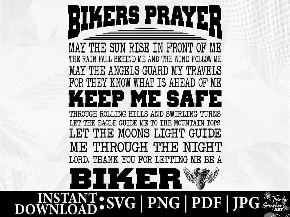 Motorbike, Bike Rider Png, Motorcycle Svg, Chopper, Biker Sublimation Cricut File Svg & Png, Bike Lover, Motorcycle Png,Biker'S Prayer Svg Alwasky