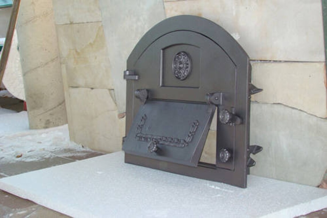Bbqrolling Cast Iron Pizza Oven Door Bread Oven Doors Fire Etsy