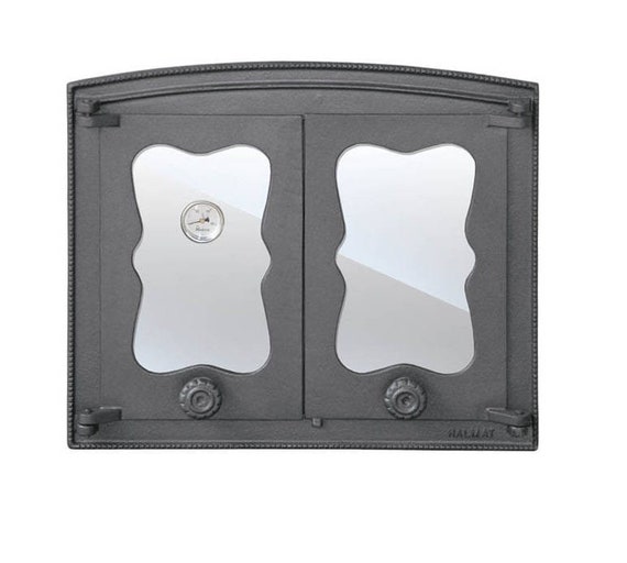 Bbqrolling Cast Iron Pizza Oven Door With Glass and Etsy