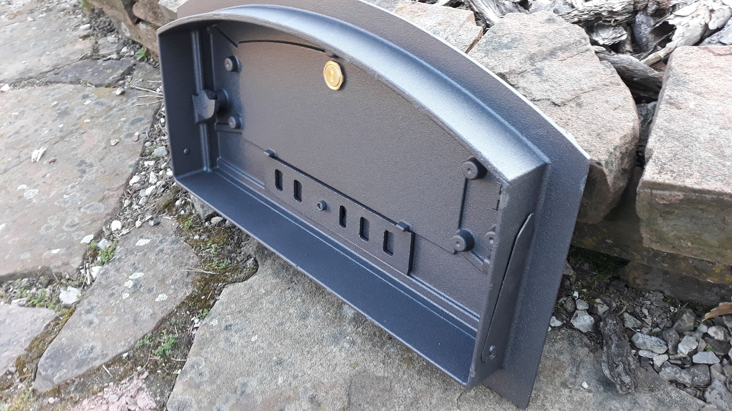 Bbqrolling Cast Iron Pizza Oven Door With Thermometer Bread Etsy