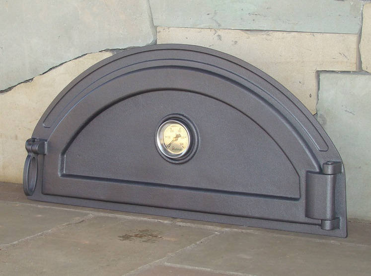 Bbqrolling Cast Iron Pizza Oven Door With Thermometer Bread Etsy