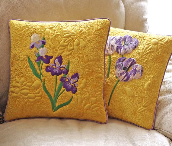 Lila-Beige Dupion Seide Kissenbezug 40x40 Cm – Edler Zierkissenbezug Aus Indien