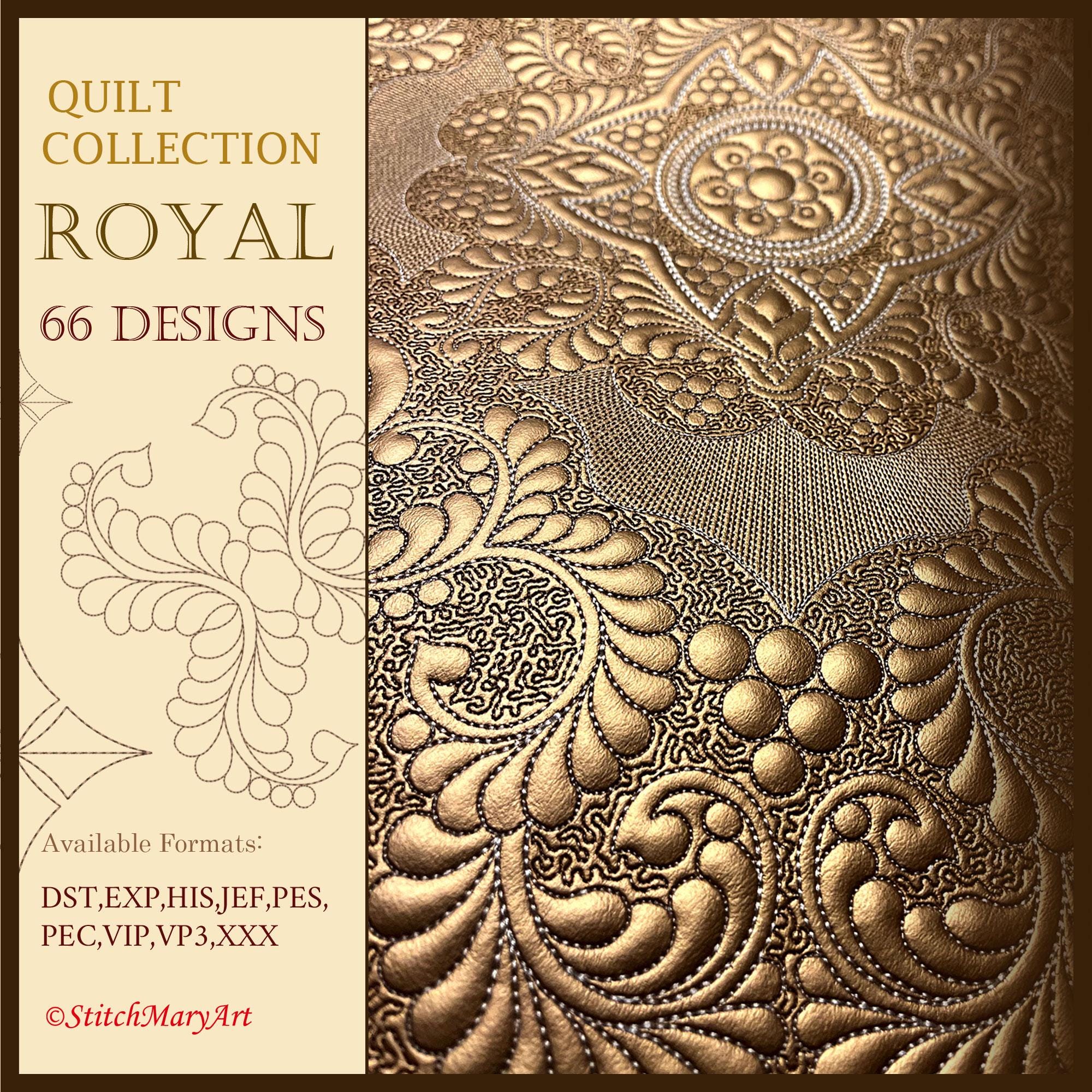Machine Embroidery Collections Quilt Machine Embroidery Design ~ ROYAL , Geometric Set Collection ...