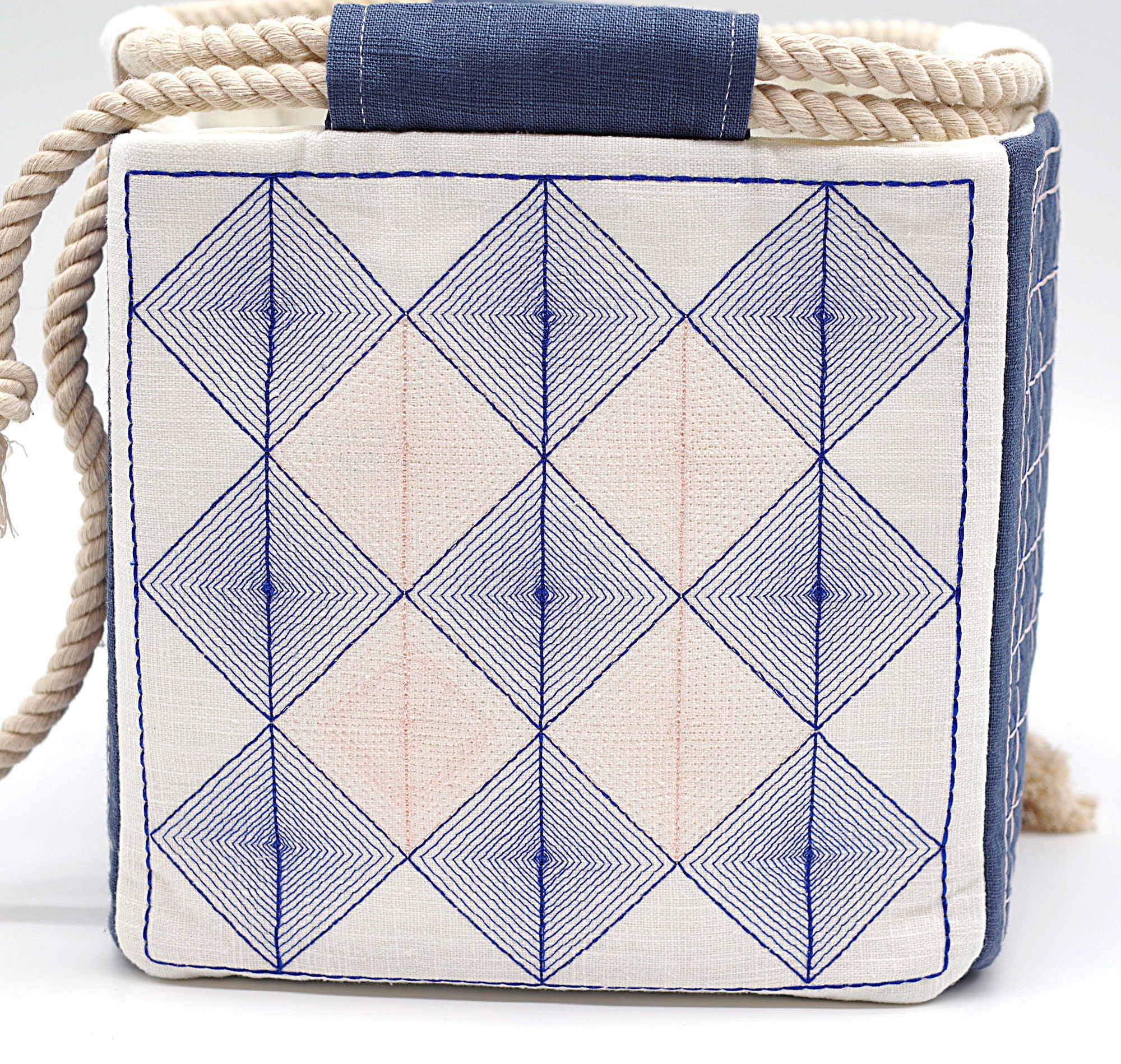Indigoblue Japanese Drawstring Pouch - Maritime Komebukuro