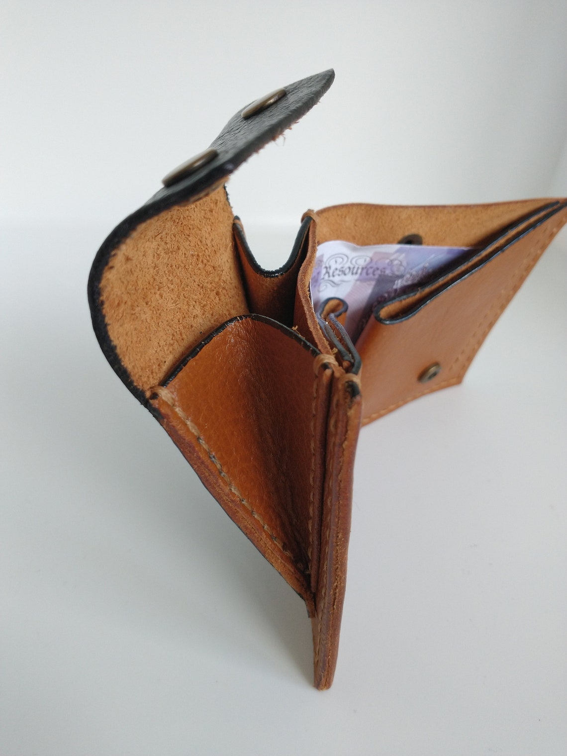 Wallet, Handmade in Italian Leather With Coin Pocketa1 Etsy UK