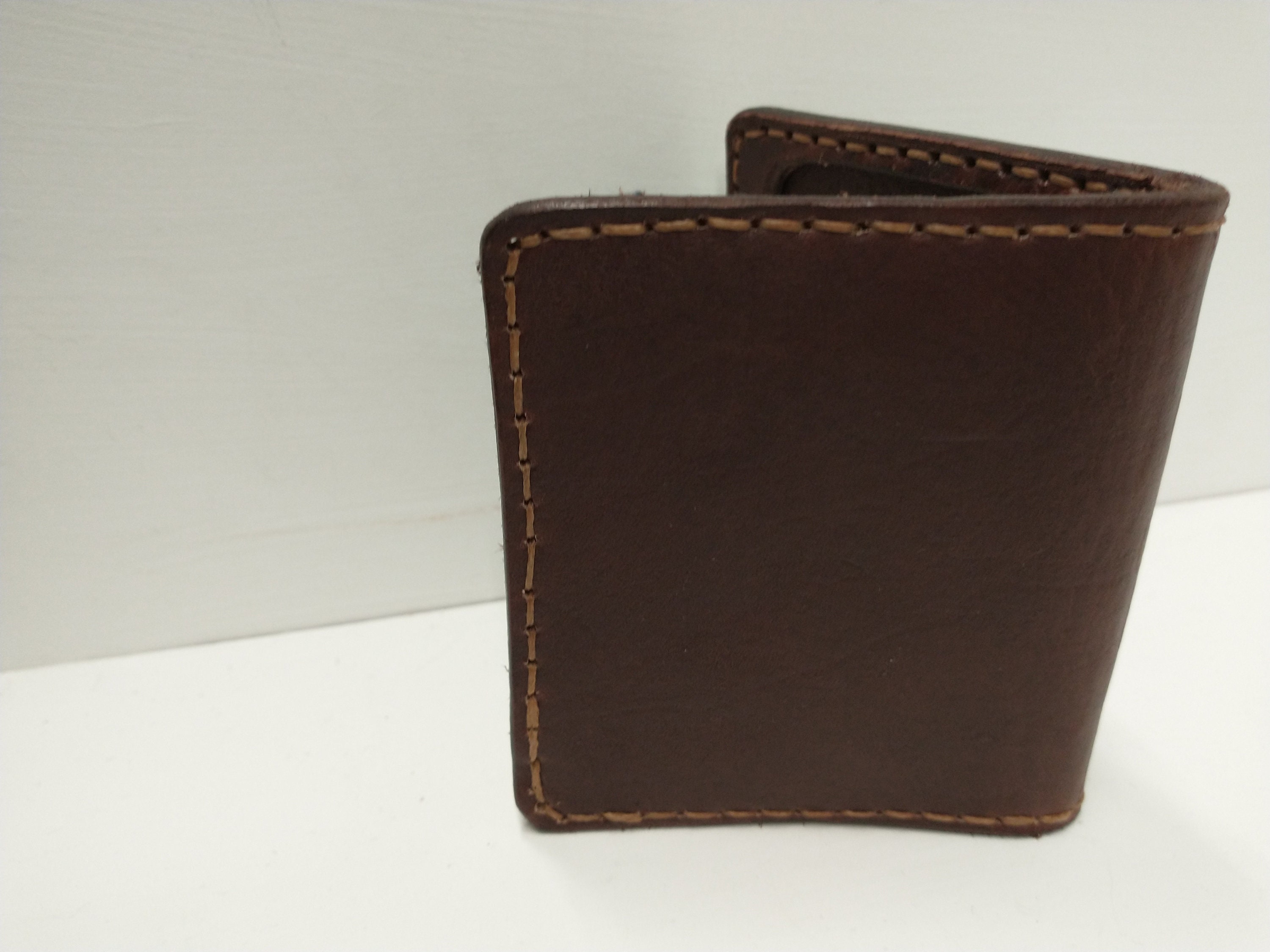 Wallet Bifold in Veg Tan Leather M1 - Etsy UK