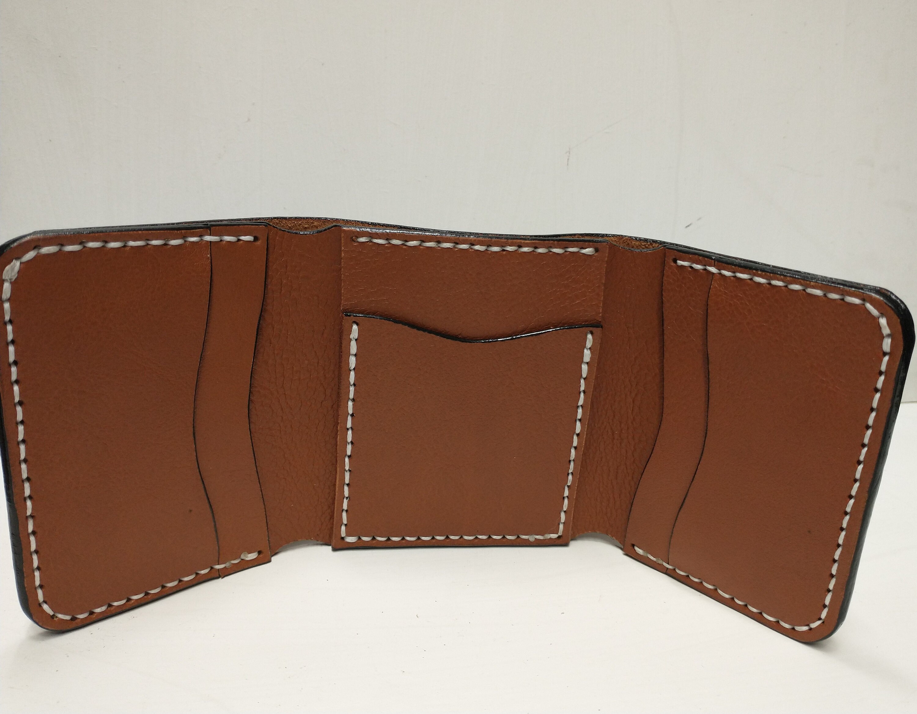 Wallet Trifold leather wallet Etsy