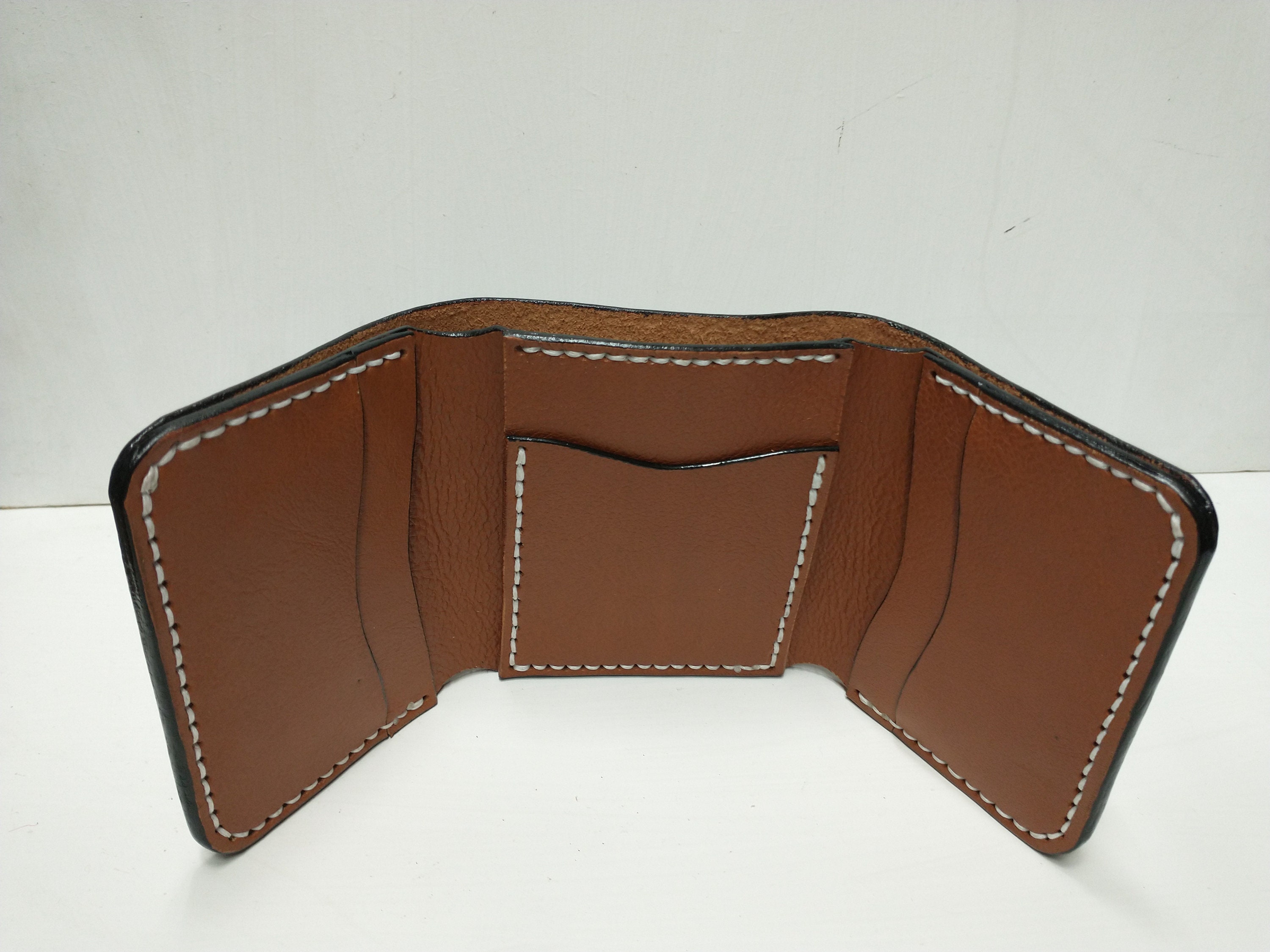 Wallet Trifold leather wallet Etsy