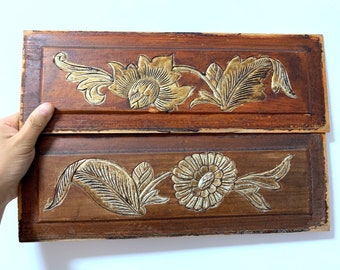 Hand-Carved ASIAN Camphor Wood Trinket Jewelry Chinese Box Lily /& Rose