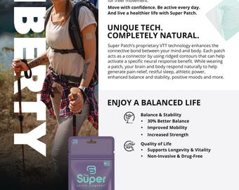 Liberty Super Patch VTT 2.0 – Cerotti indossabili per il benessere, confezione da 30