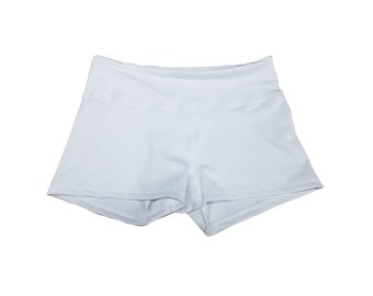 white yoga shorts womens