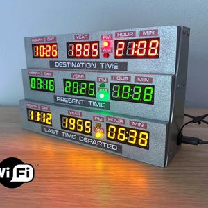 Zurück in die Zukunft UHR, Zurück in die Zukunft Zeitreise, BTTF, Delorean UHR, Zeitmaschine Zurück in die Zukunft Zeitschaltkreis