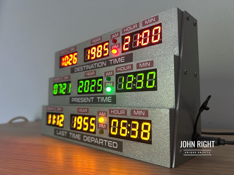 Back to the Future CLOCK, Back to the Future Time Travel, BTTF ...