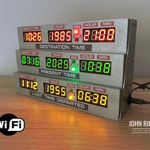 Ritorno al futuro OROLOGIO, Ritorno al futuro viaggio nel tempo, BTTF, Delorean CLOCK, Time Machine Back to the future time circuit