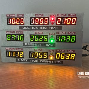 Back to the Future CLOCK, Back to the Future Time Travel, BTTF ...
