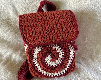 No Sew Spiral Crochet Mini Backpack Pattern