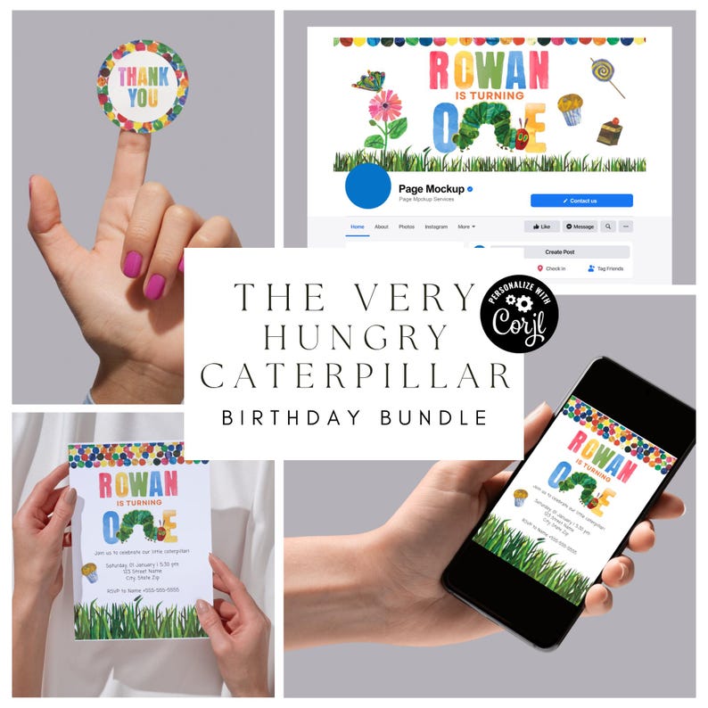 The Very Hungry Caterpillar Birthday Bundle - Etsy