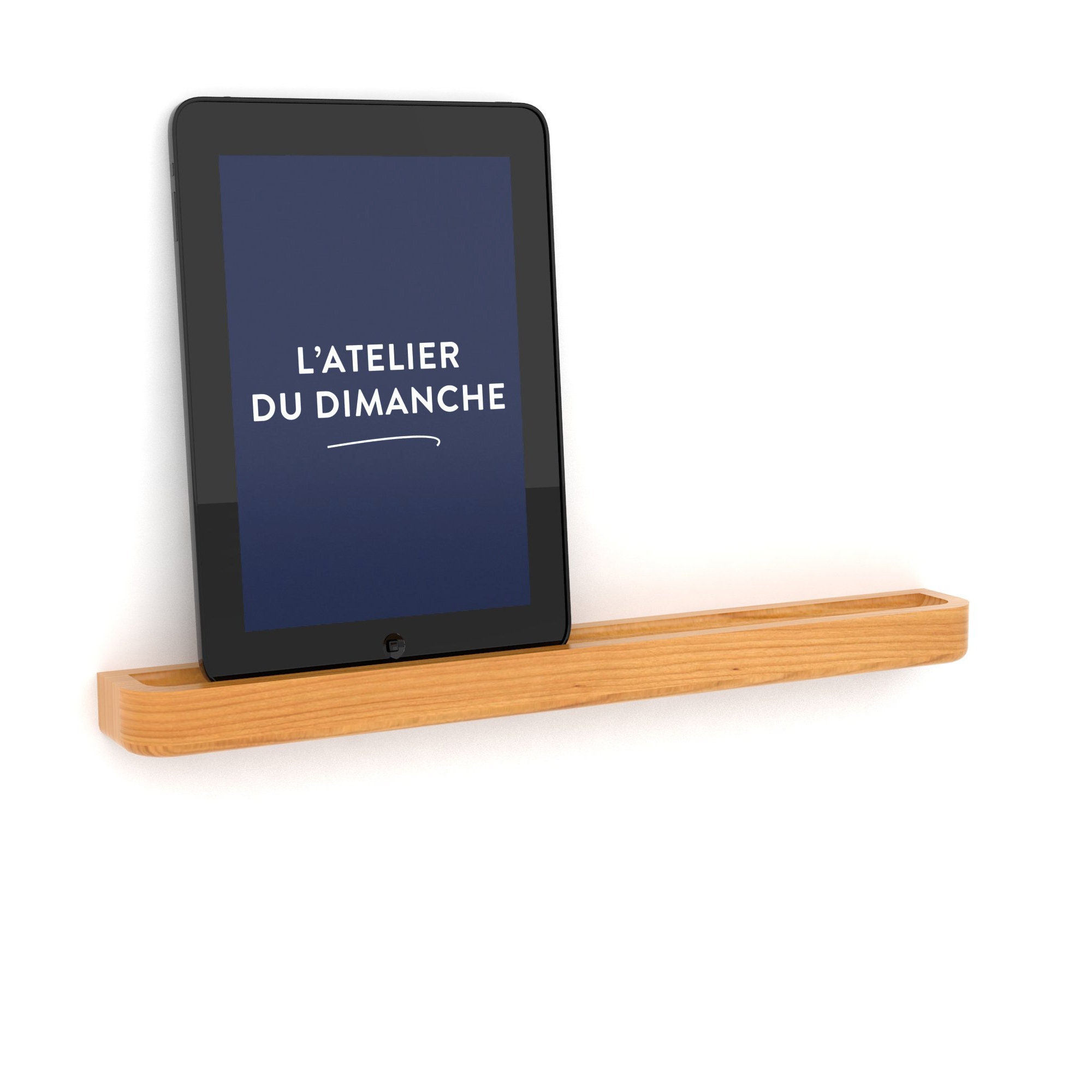 Bois_support wall shelf for tablets photos and Etsy