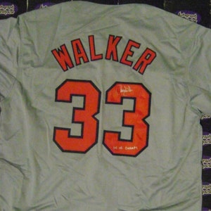 Larry Walker Framed Autographed Signed Colorado Rockies Jersey 