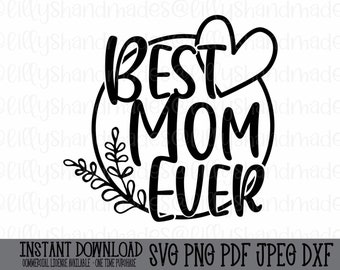 I Love Mom Svg Etsy