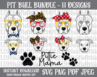 Download Pit Bull Dad Svg Etsy