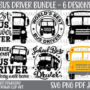 Autobús escolar svg, conductor de autobús svg, autobús escolar png, conductor de autobús png, clipart de autobús escolar, camisa de conductor de autobús svg, clipart de conductor de autobús, vector de autobús