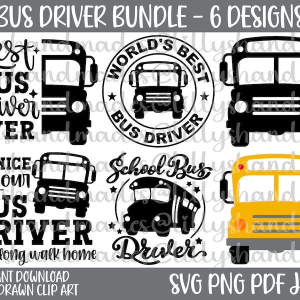 School Bus Svg, Bus Driver Svg, School Bus Png, Bus Driver Png, School Bus Clipart, Bus Driver Shirt Svg, Bus Driver Clipart, Bus Vector